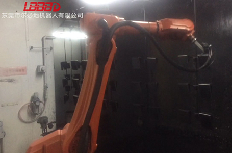 爾必地機(jī)器人跟蹤噴涂作業(yè)現(xiàn)場(chǎng)案例